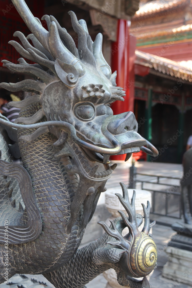 Dragon de la Cité interdite à Pékin, Chine Dragon de la Cité interdite à Pékin, Chine