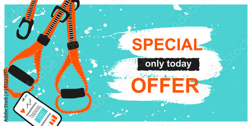 Template banner with Special sale