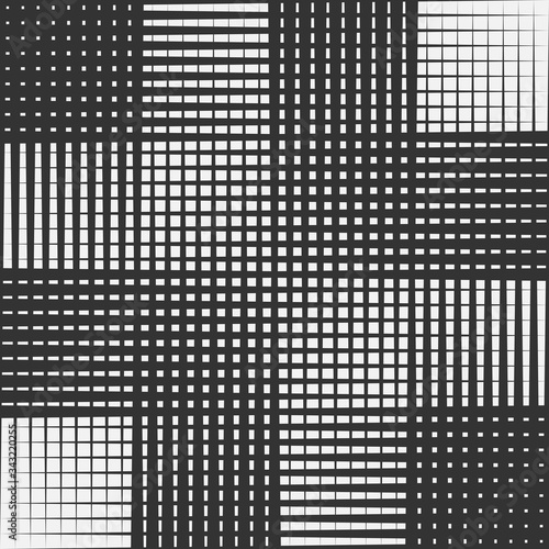 Black mesh  monochrome seamless tartan.