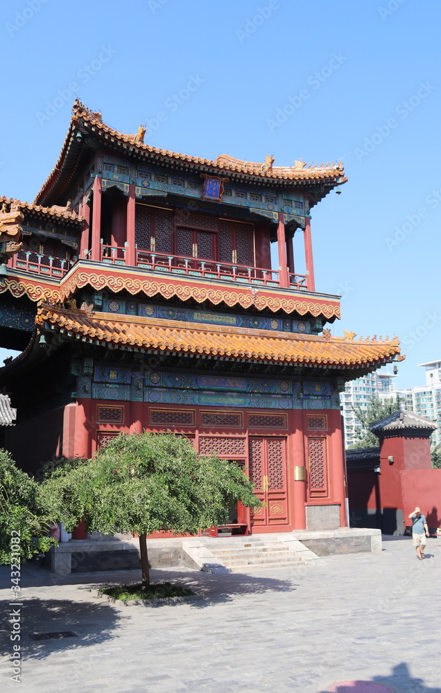 Pagode d'un temple à Pékin, Chine	