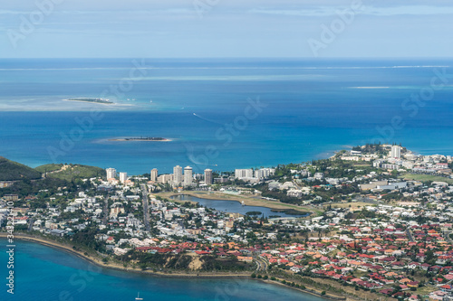 Aerial view of Noumea bay New Caledonia. sunny day © mathilde