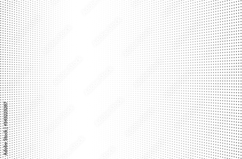 Halftone dots background. Faded dotted gradient. Monochrome abstract texture.