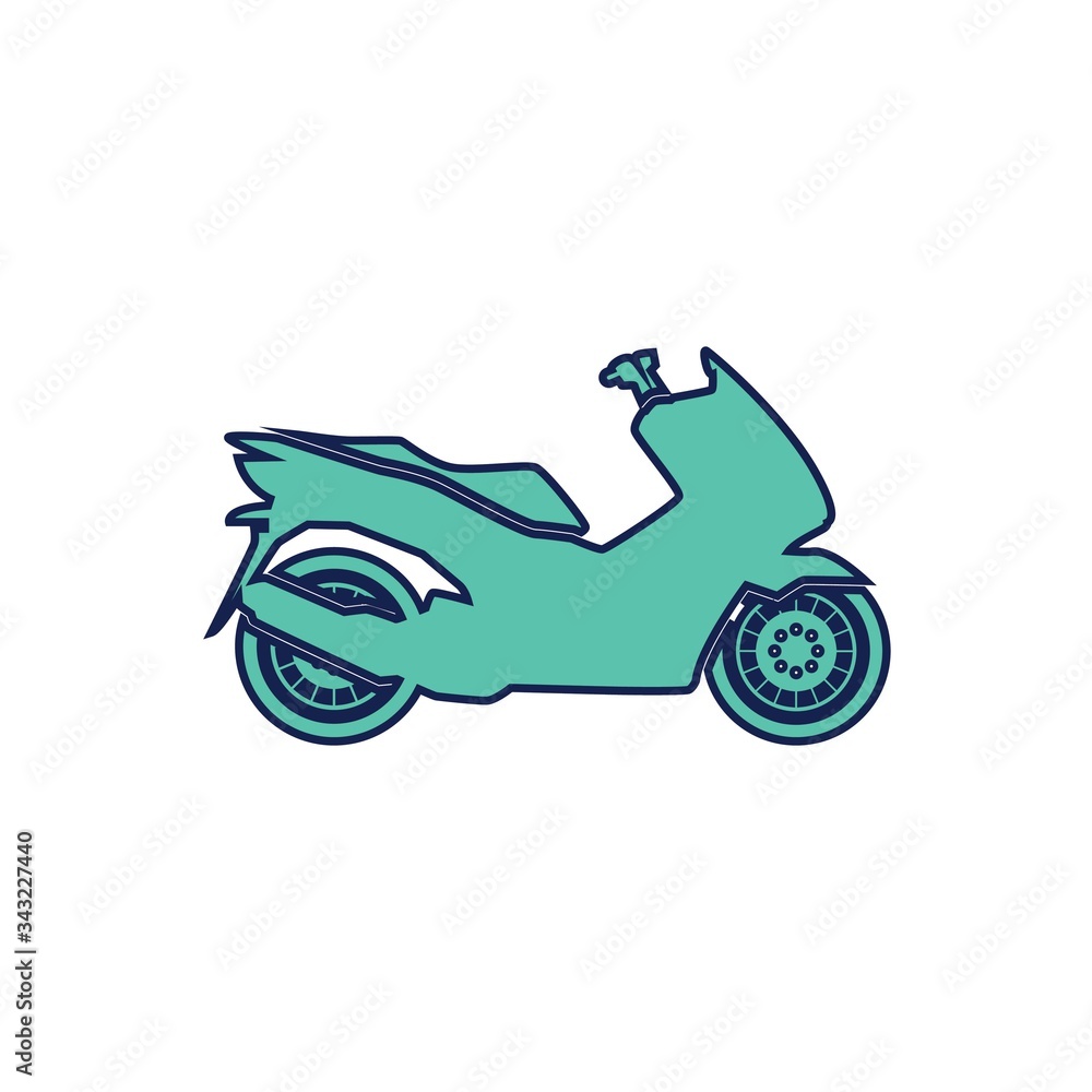 Fototapeta premium motor bike icon vector illustration design