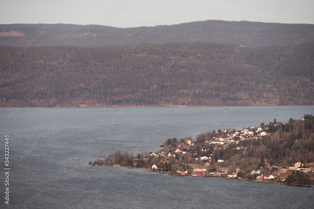 A view of peninsula in Drammens fjord.