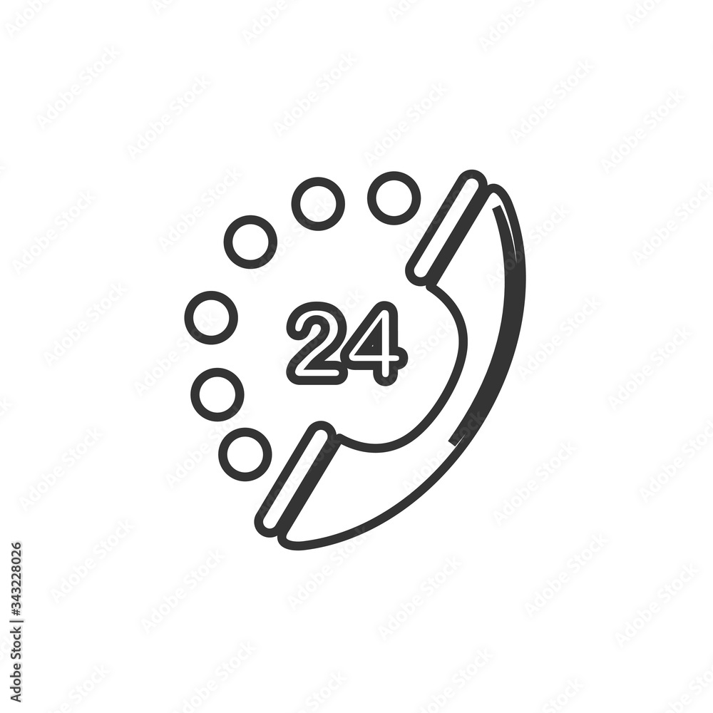 24/7 customer care service icon vector illustration design 24/7 customer care service icon vector illustration design