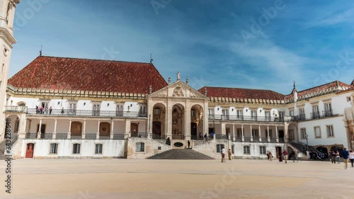 University of Coimbra hyperlapse, shot in a wonderful and sunny day of students celebration. This is the oldest university in Europe