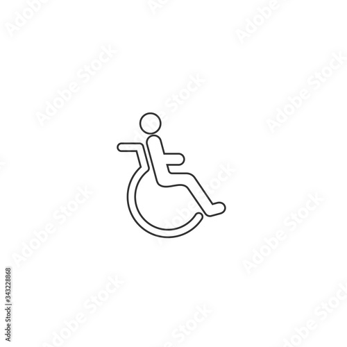 wheelchair icon vector illustration design