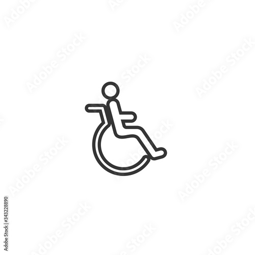 wheelchair icon vector illustration design