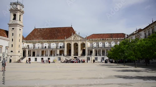 University of Coimbra, shot in a wonderful and sunny day of students celebration. This is the oldest university in Europe