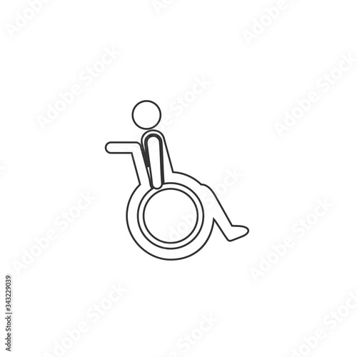 wheelchair icon vector illustration design