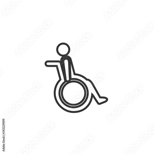 wheelchair icon vector illustration design