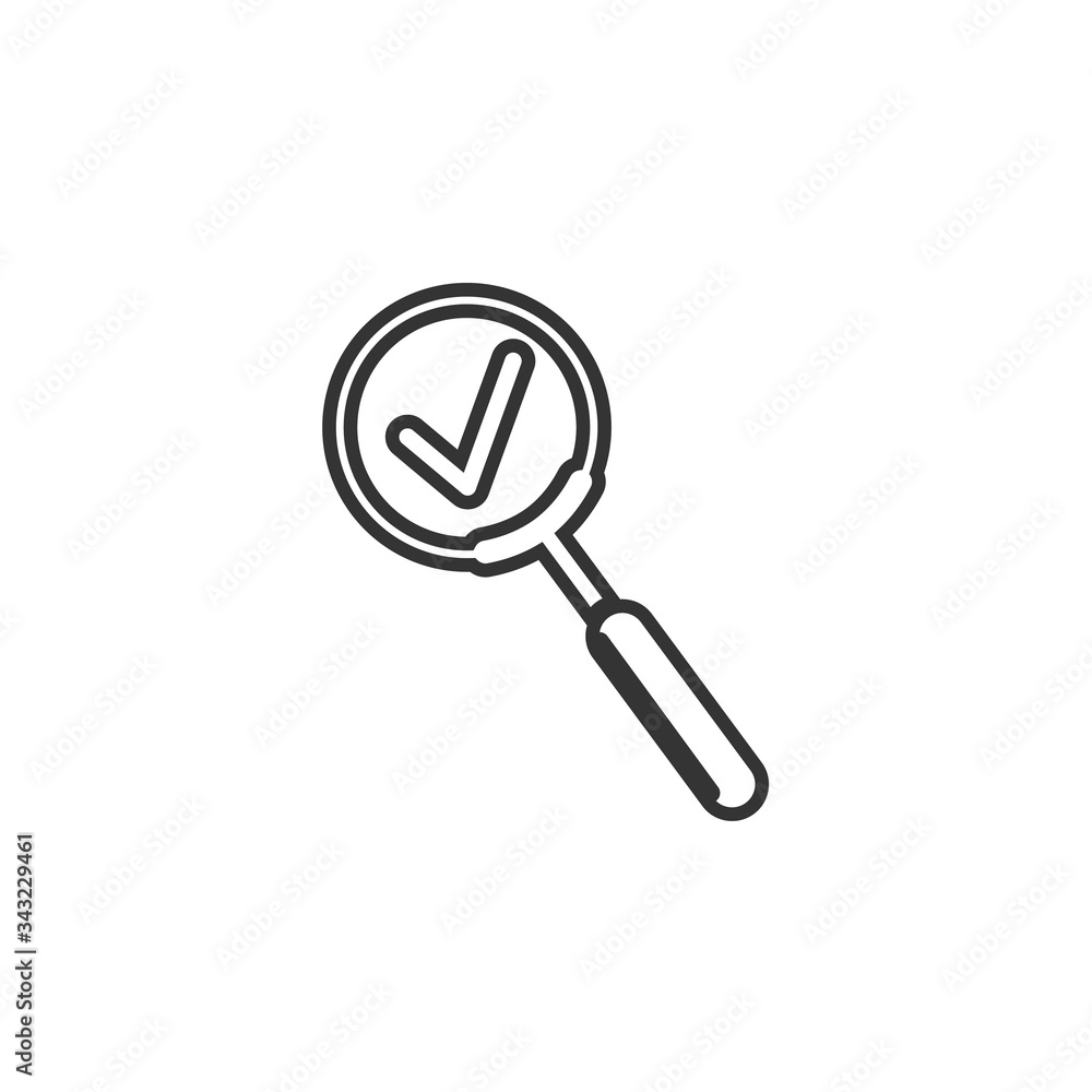 check search glass icon vector illustration design check search glass icon vector illustration design