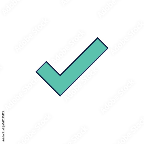 Free Download check mark icon vector illustration design - GFXLoad