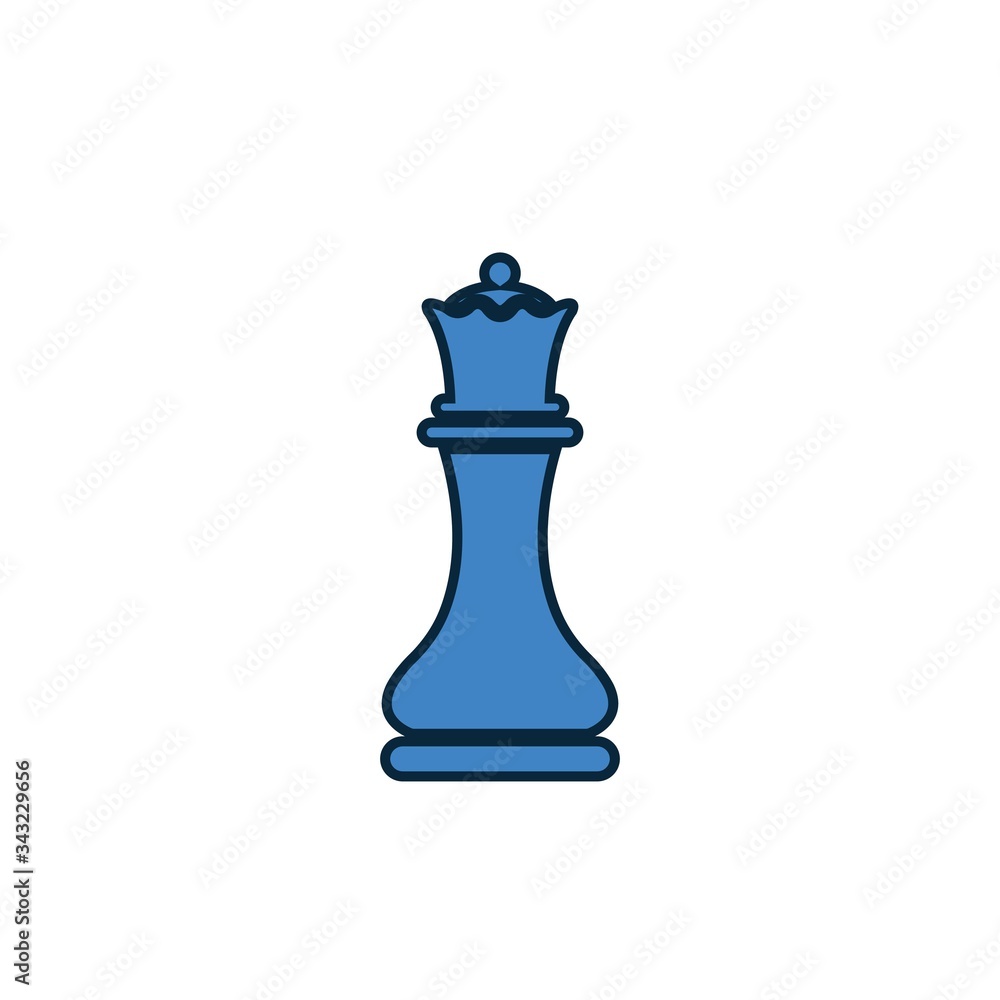 chess queen icon vector illustration design chess queen icon vector illustration design
