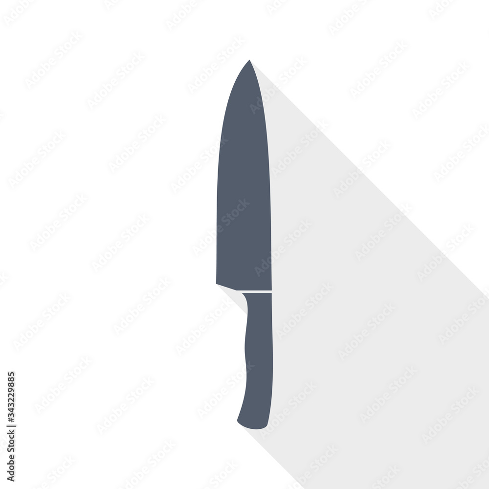 Kitchen kinfe flat design vector icon Kitchen kinfe flat design vector icon