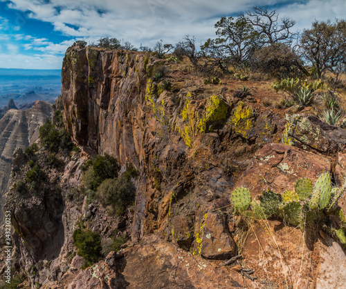 Southwest Rim And The Chisos Mountains Across The Chihuahuan Desert, Big Bend National Park, Texas, USA