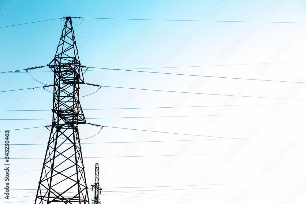 Electro supports. Technical work at the power plant. Electro supports. Technical work at the power plant.