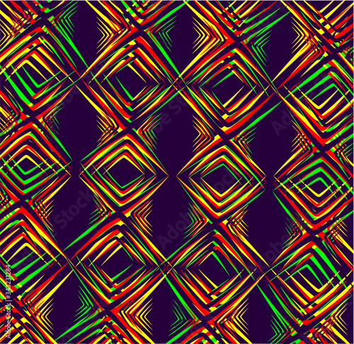 Geometric pattern print embroidery graphic design vector art