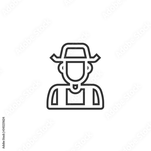 farmer icon vector illustration design