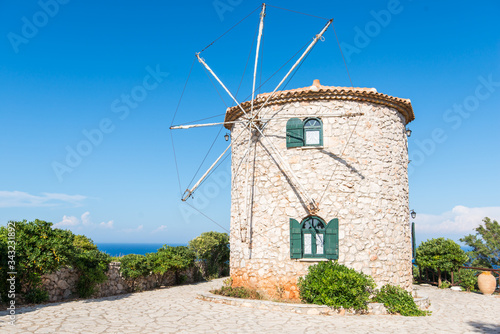 windmill on the island