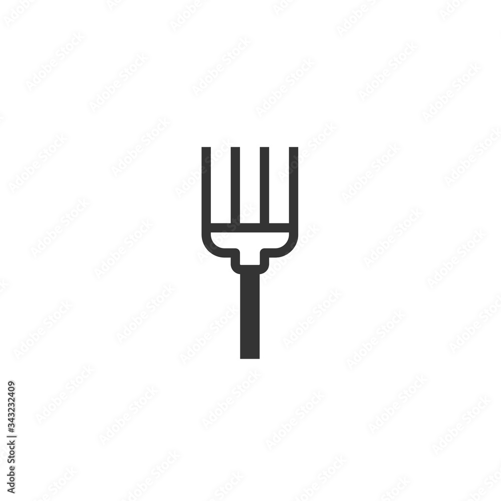 Pitchfork icon vector illustration design Pitchfork icon vector illustration design