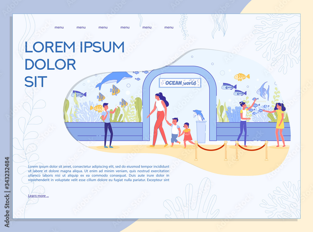 Aquarium Excursion for Adult and Kid Landing Page
