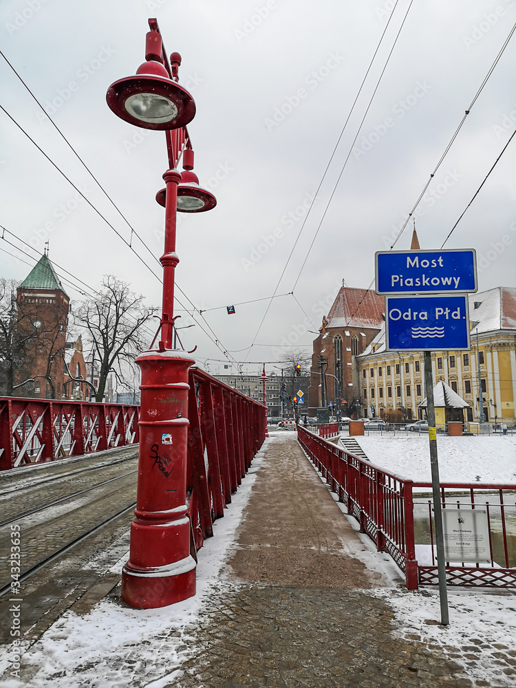 Naklejka premium most piaskowy