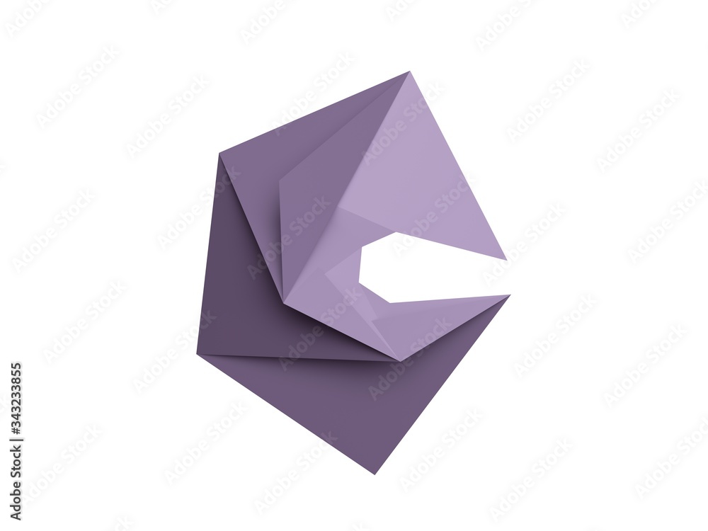 3D render. Dynamic logo isolated on a white background. Bright sign or symbol of non-standard shape. 3D render. Dynamic logo isolated on a white background. Bright sign or symbol of non-standard shape.