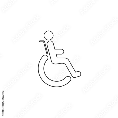 handicap icon vector illustration design