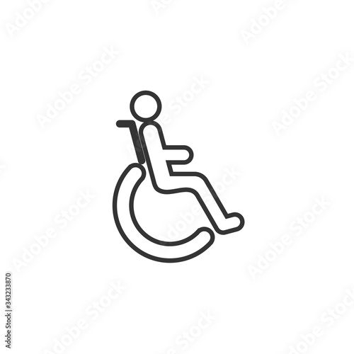 handicap icon vector illustration design