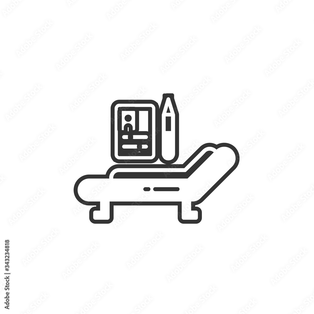 hospital bed icon vector illustration design hospital bed icon vector illustration design