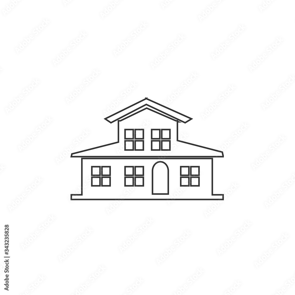 mansion icon vector illustration design