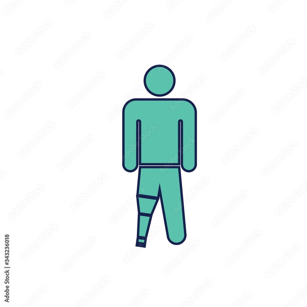 prostate leg vector illustration design prostate leg vector illustration design