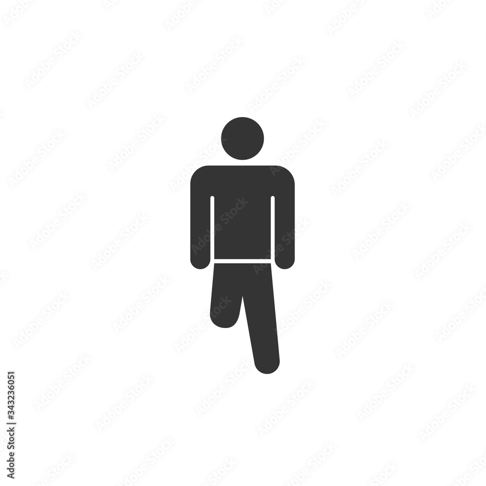 disabled leg icon vector illustration design disabled leg icon vector illustration design
