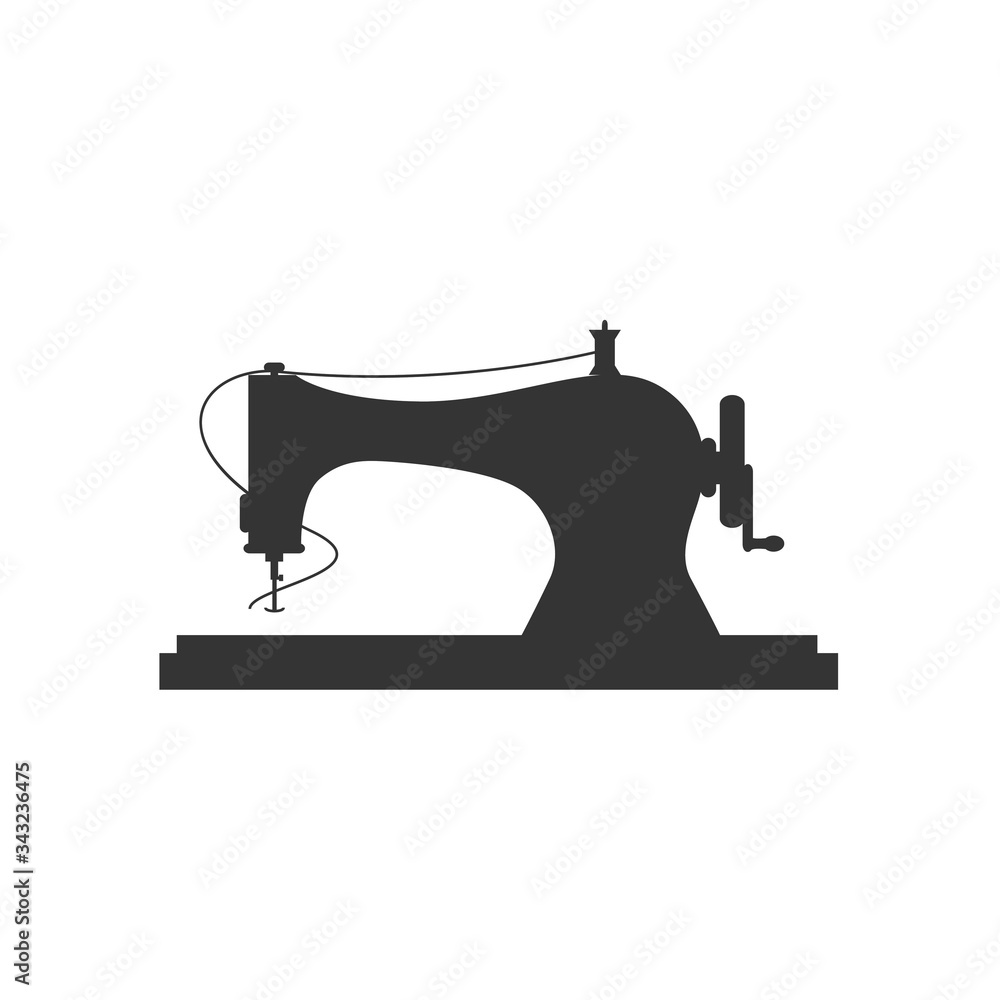 sewing machine tailor icon vector illustration design