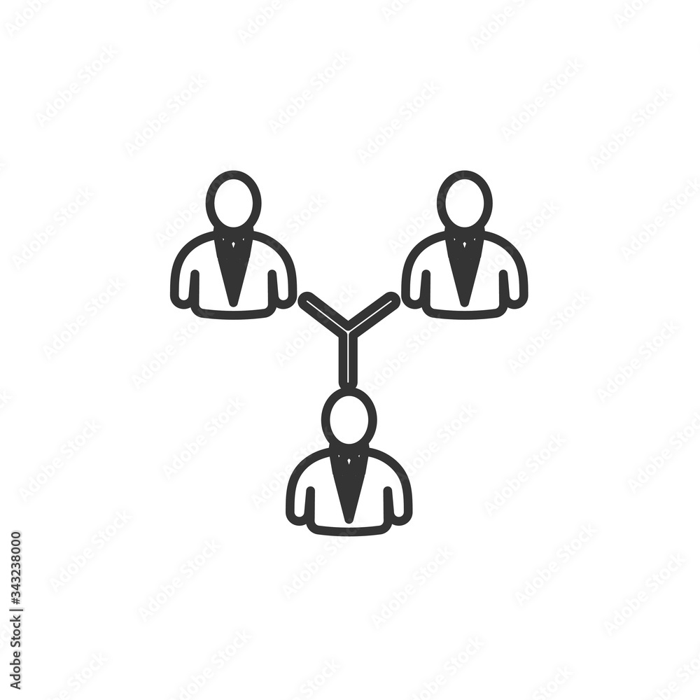 business network icon vector illustration design business network icon vector illustration design