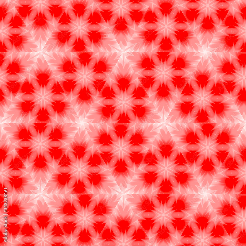 Abstract floral continuous pattern. Coral red background tone on tone stem blooms. Abstract white flowers pattern. Retro or vintage style. Abstract floral continuous pattern. Coral red background tone on tone stem blooms. Abstract white flowers pattern. Retro or vintage style.