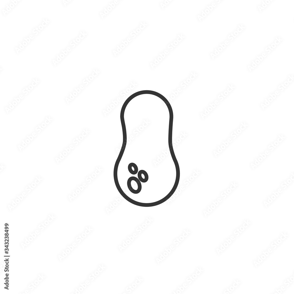 peanut icon vector illustration design peanut icon vector illustration design