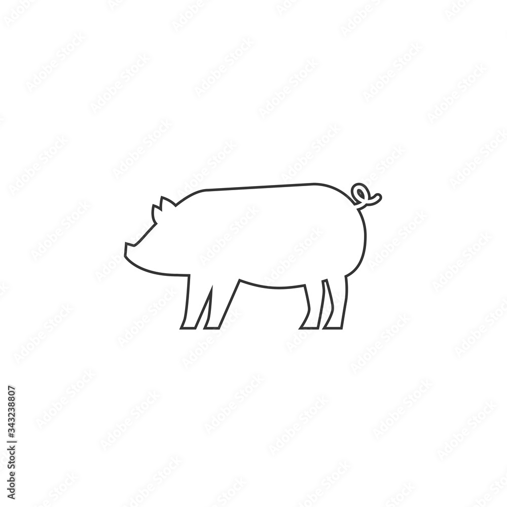 pig pork icon vector illustration design pig pork icon vector illustration design