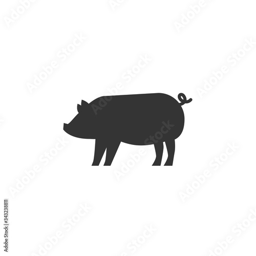 pig pork icon vector illustration design