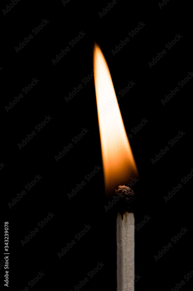 ignition and burning match stick ignition and burning match stick