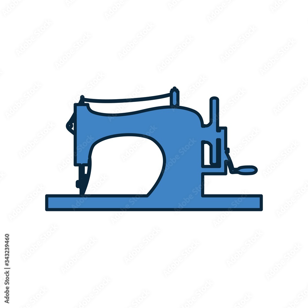 sewing machine tailor icon vector illustration design
