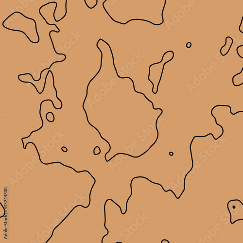 Contour vector illustration. Abstract topographic map background. Geography scheme.