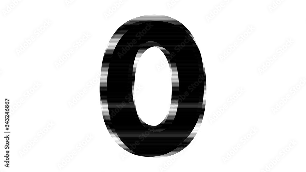 ABSTRACT NUMBER MADE OF BLACK LAYERED TEXT SHAPE : 0 ZERO ABSTRACT NUMBER MADE OF BLACK LAYERED TEXT SHAPE : 0 ZERO