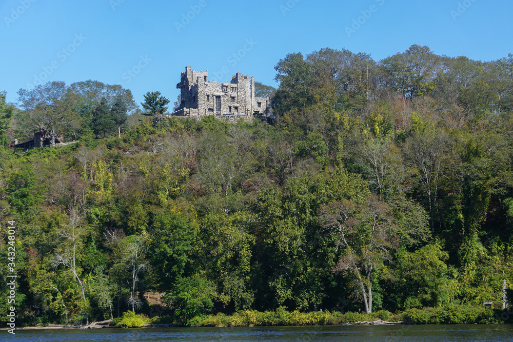 East Haddam, Connecticut, USA: Gillette Castle, 1919, a 24-room mansion at the Gillette Castle State Park on the Connecticut River.