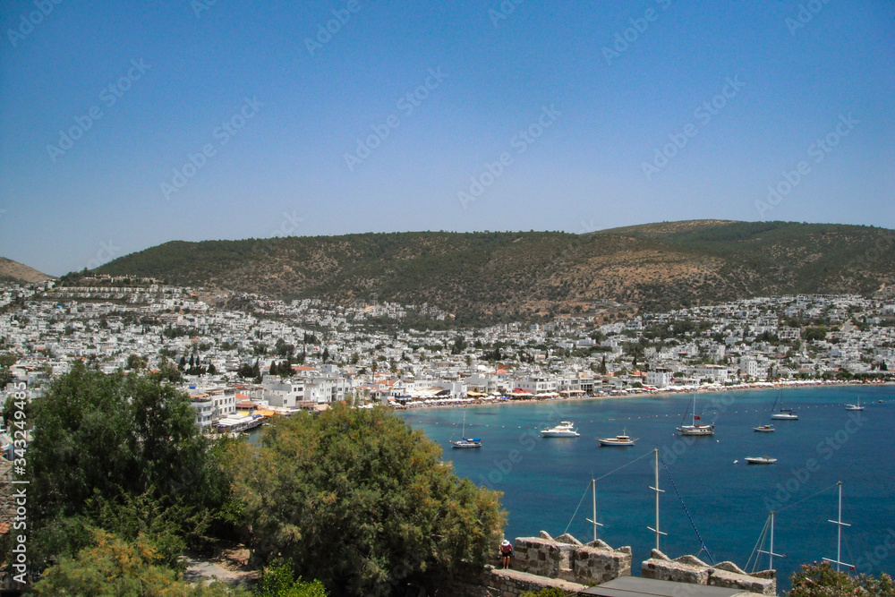 Fototapeta premium Bahia en Turquía con veleros