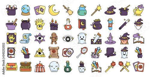 bundle of magic sorcery set icons