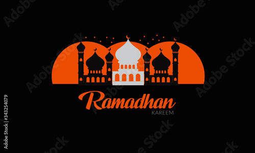 Ramadhan Kareem vector design islamic greeting poster