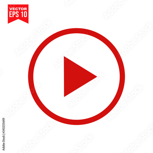 Free Download video player icon vector  Icon symbol Flat vector illustration for graphic and web design. - GFXLoad