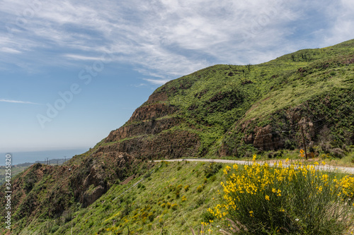 Scenic Malibu vista on a beautiful springtime day, Southern California